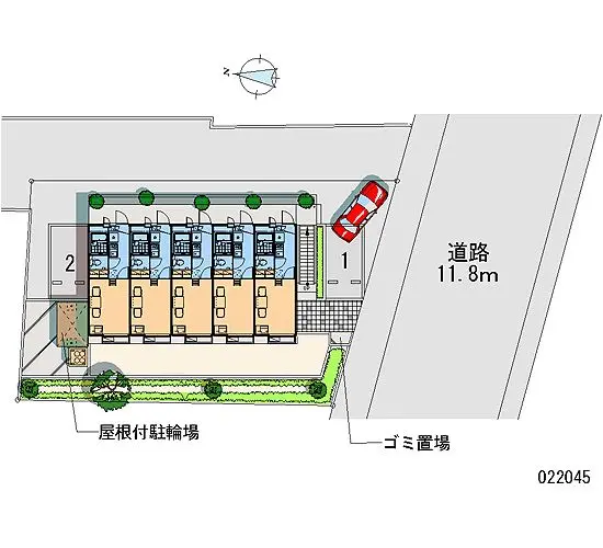 ★手数料０円★小平市小川町　月極駐車場（LP）